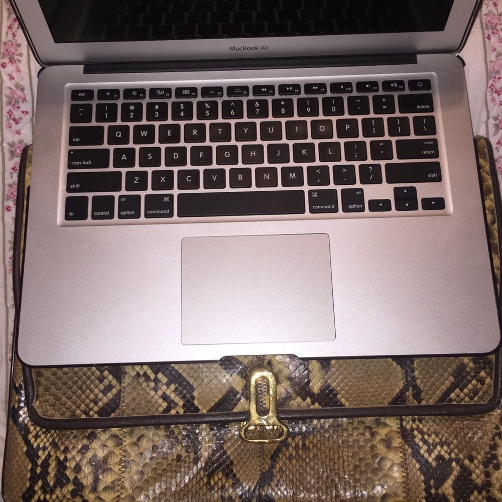 Vintage Caprice python snakeskin purse laptop bag - Picture 8 of 8